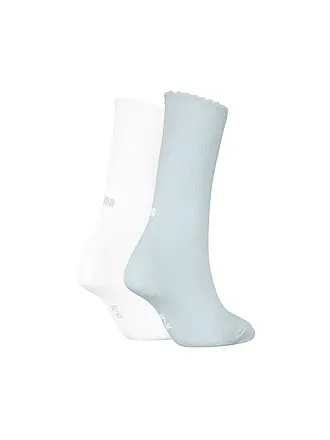 PUMA | Chaussettes de loisirs pour femmes Scallop Edge, lot de 2 | hellblau